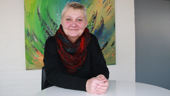 Susan Jørgensen, fællestillidsrepræsentant på Aalborg Universitetshospital valgt for social- og sundhedsassistenterne på 02-01+Oop - Klinik Hoved-orto